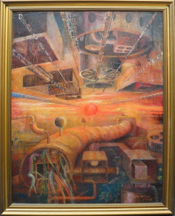 Unfinished composition, Painting Kovinčić Milutin