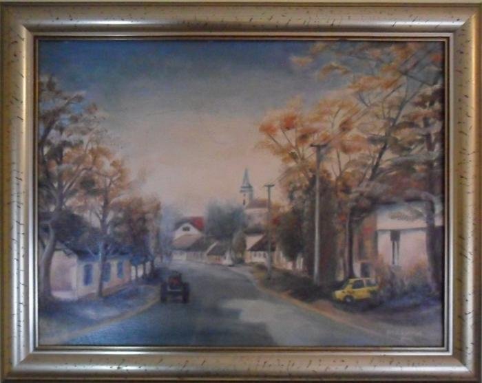 Ulica u Šidu, Painting Kovinčić Milutin