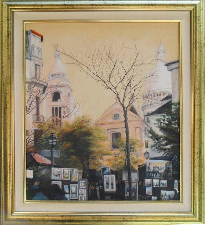 MONTMARTRE Paris, Painting Kovinčić Milutin