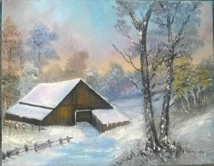 winter1, Painting Vučković Jasmina