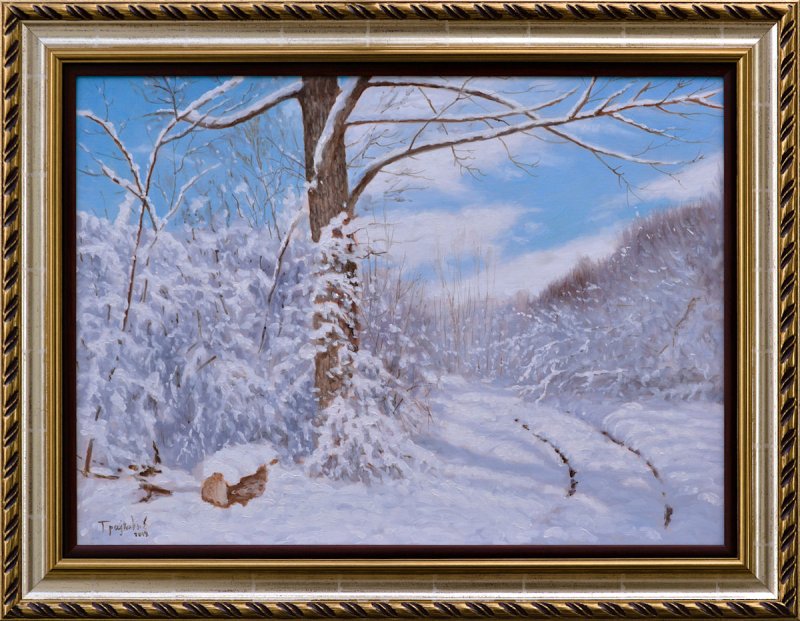 Winterscape, Painting Trajković Dejan