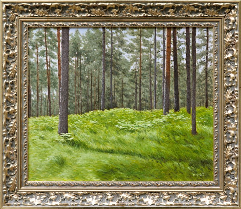 Summer in the Pine Forest, Painting Trajković Dejan
