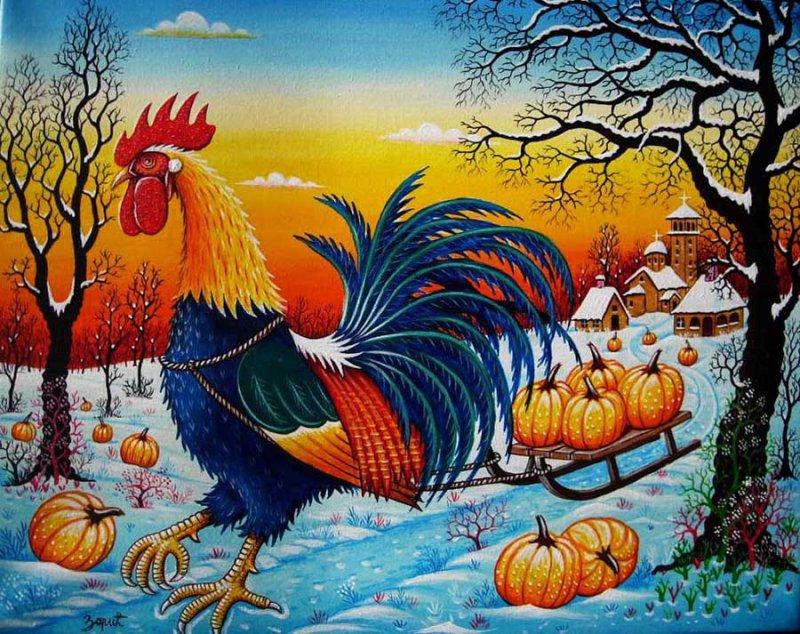 Sledge, Painting Zarić Zoran