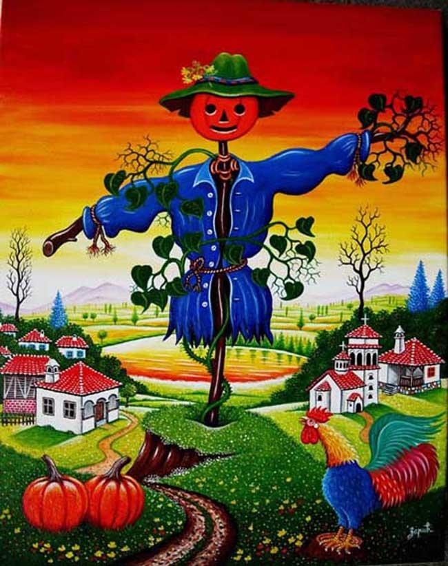 Scarecrow, Painting Zarić Zoran