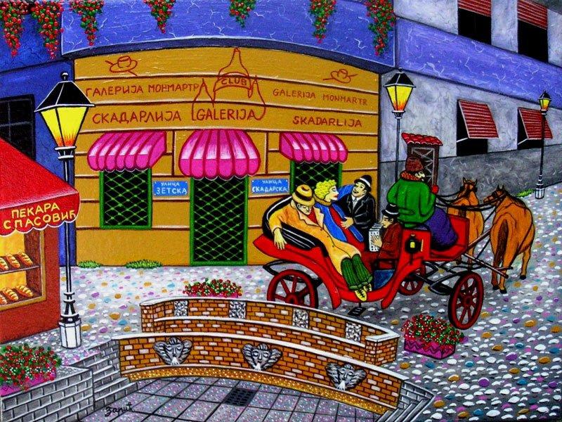 Skadarlija, Painting Zarić Zoran