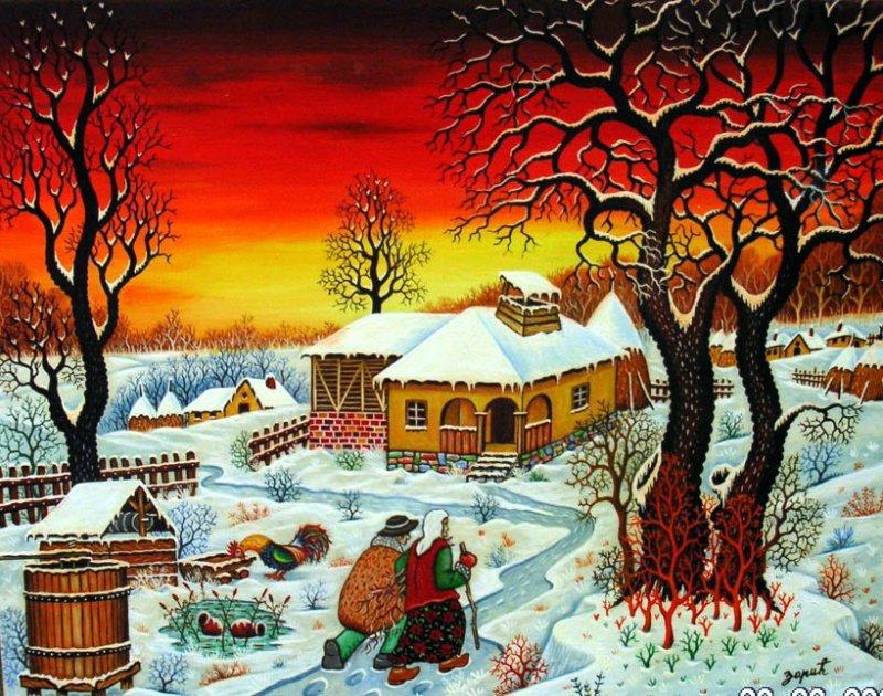 Winter 1, Painting Zarić Zoran