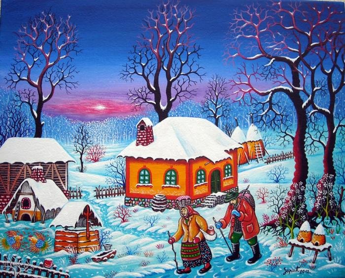 Januar, Painting Zarić Zoran