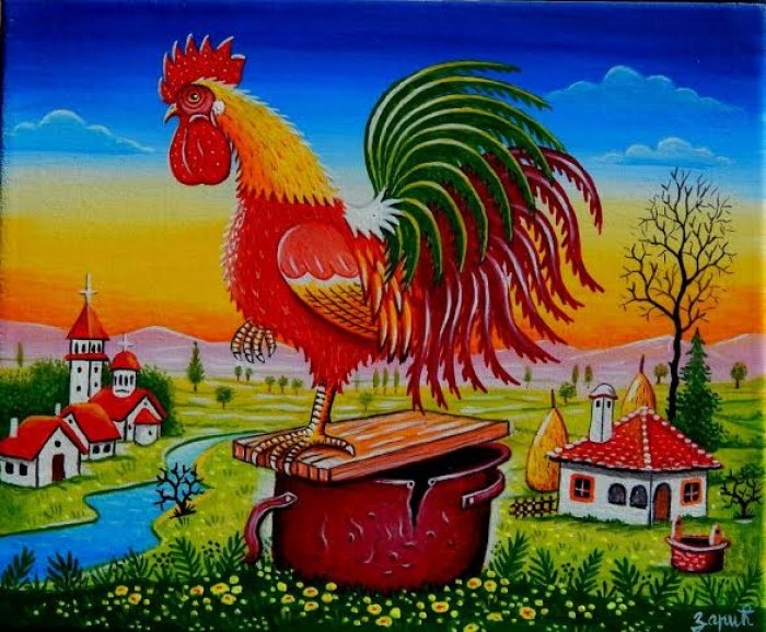 MALI PETAO-2, Painting Zarić Zoran