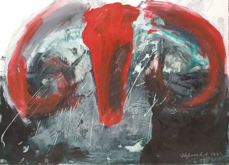 Red Ram, Painting Cvetkovic Dragan Cvele