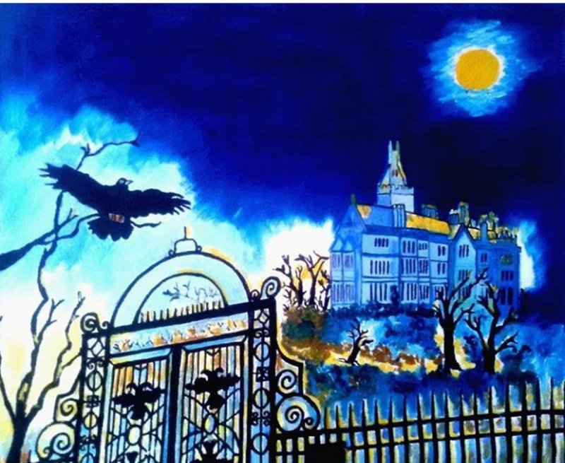 Night blue, Painting AnaArt
