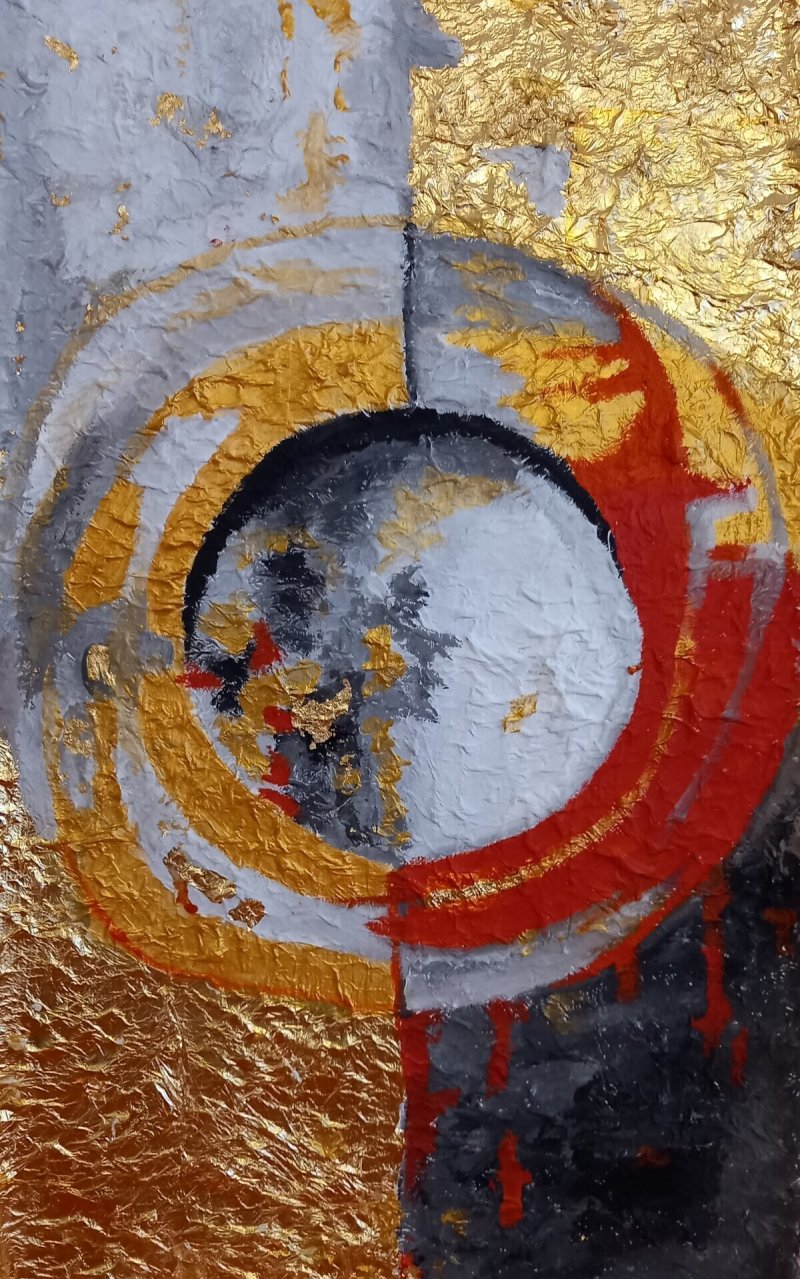 Golden world, Painting AnaArt