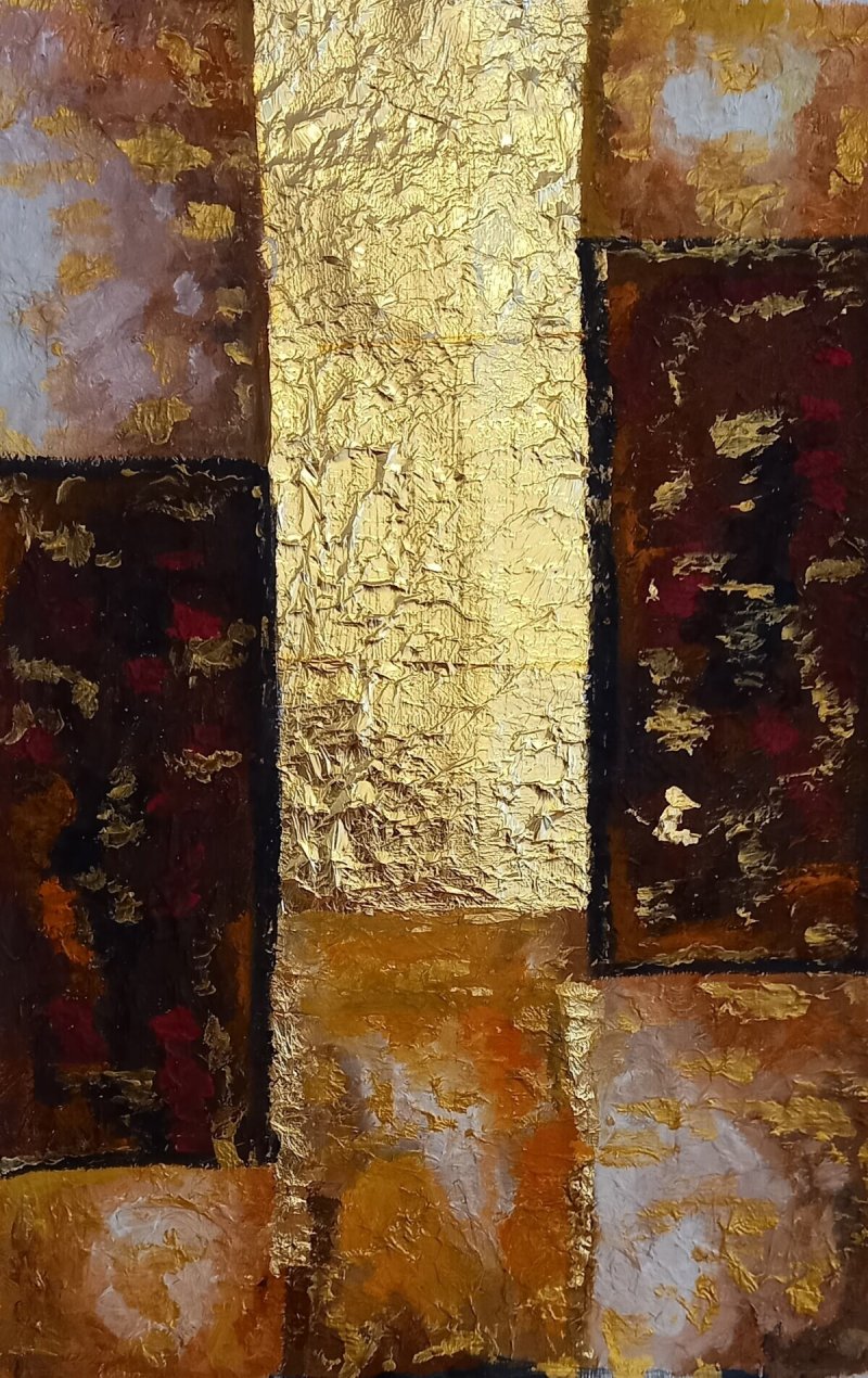 Golden world2, Painting AnaArt