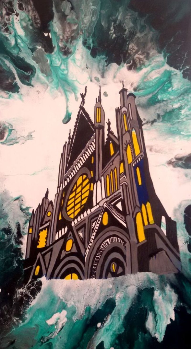 Magic castle, Painting AnaArt