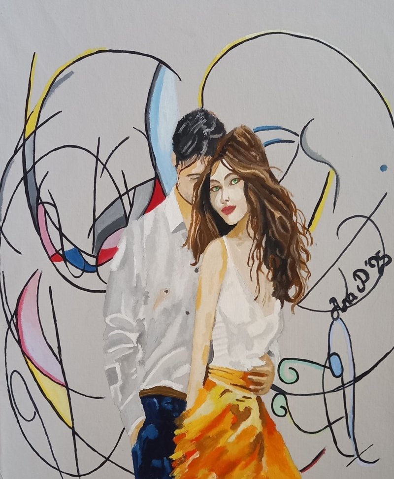 Time of love, Painting AnaArt