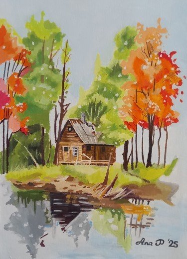 Lake house, Painting AnaArt
