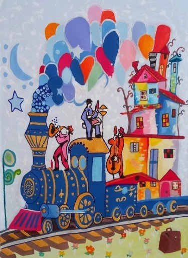 Happy train, Slika AnaArt
