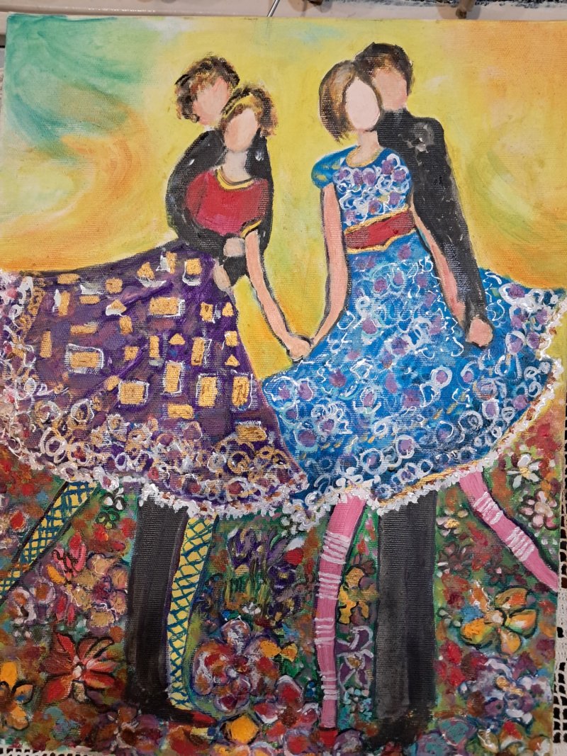 ples na cvecu, Painting Djurković Bogavac Snežana Art As