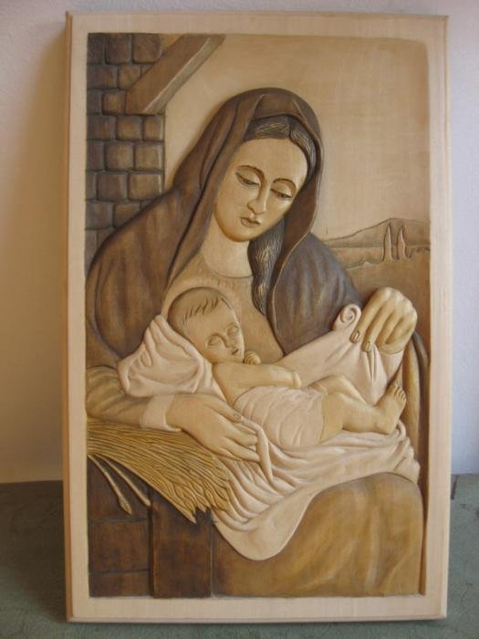 Mary with Jesus, Rukotvorina Milišić Milan