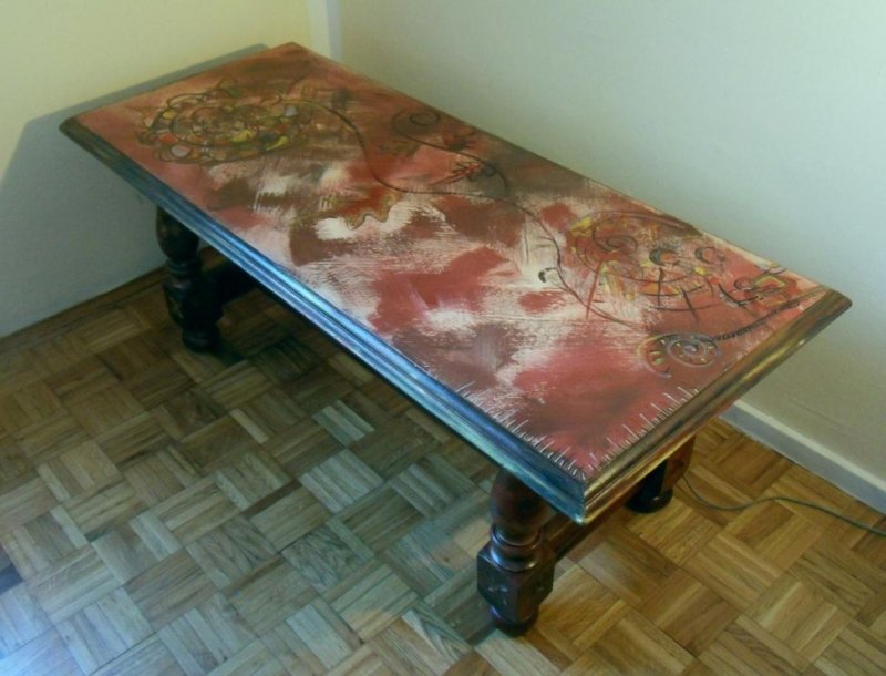 Hand painted table, Handicraft Todosijević Mina
