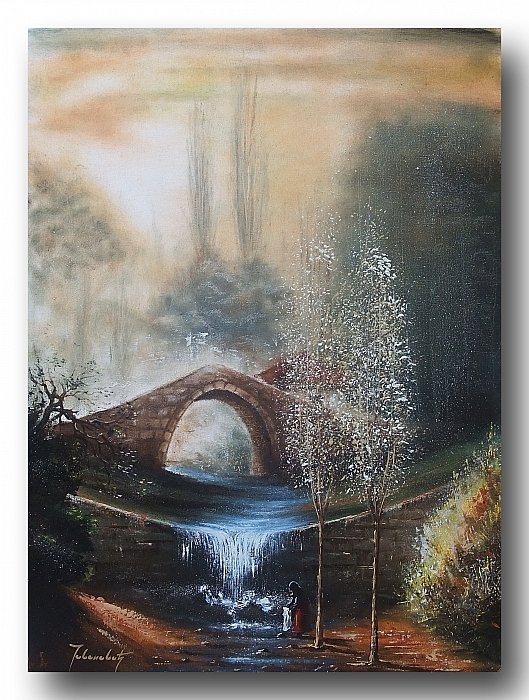 White Bridge, Painting Jovanović Milan