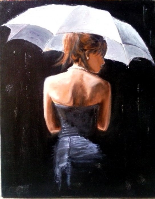 Rainy day 2, Painting Jovanović Milan