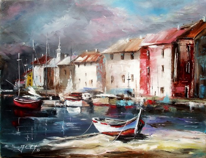 In the Adriatic, Painting Jovanović Milan