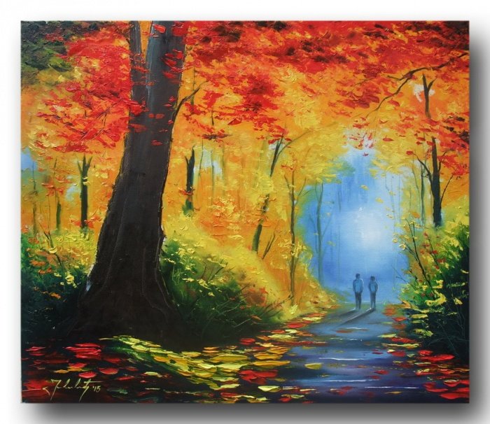 Amazing forest, Painting Jovanović Milan