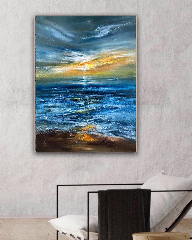 Ocean wave sound, Painting Djordjevic Snezana