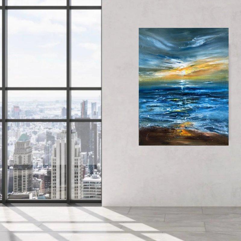 Ocean wave sound, Painting Djordjevic Snezana