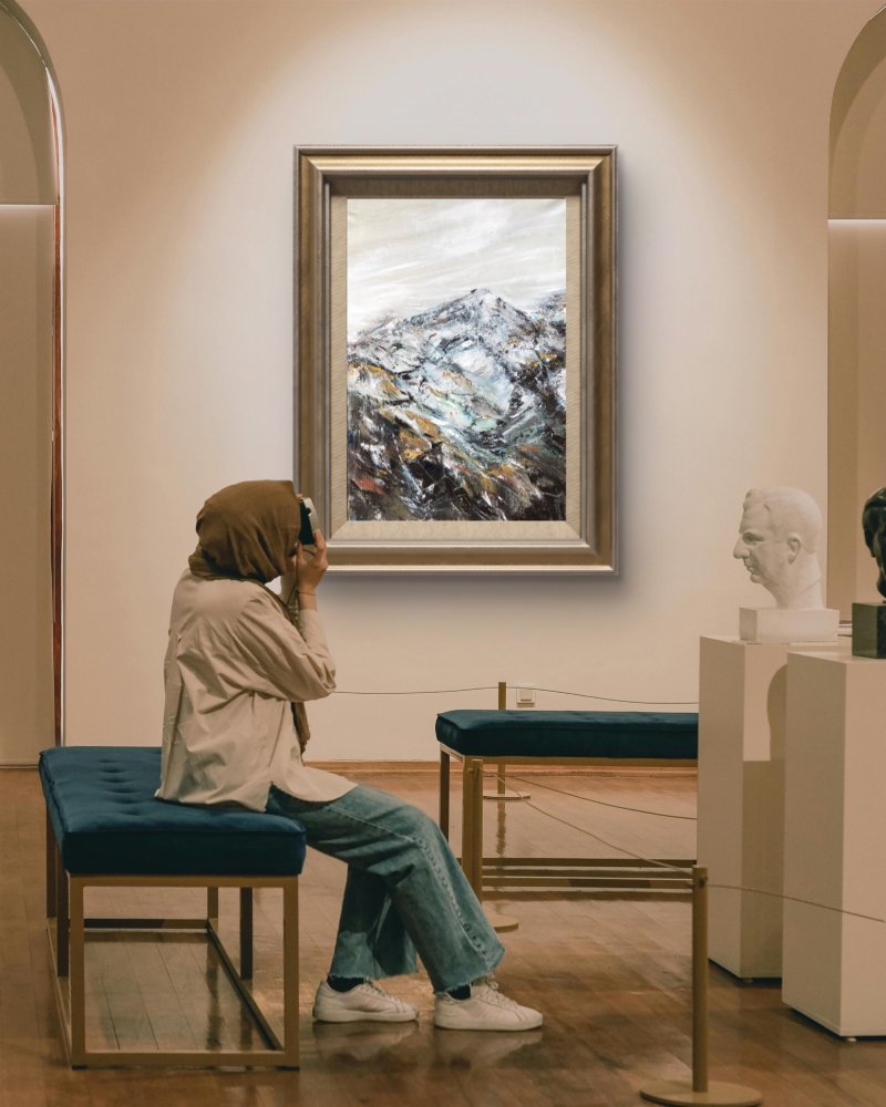 Cold mountain-8, Painting Djordjevic Snezana