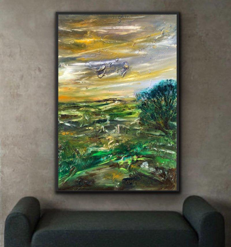 Olive field, Slika Djordjevic Snezana
