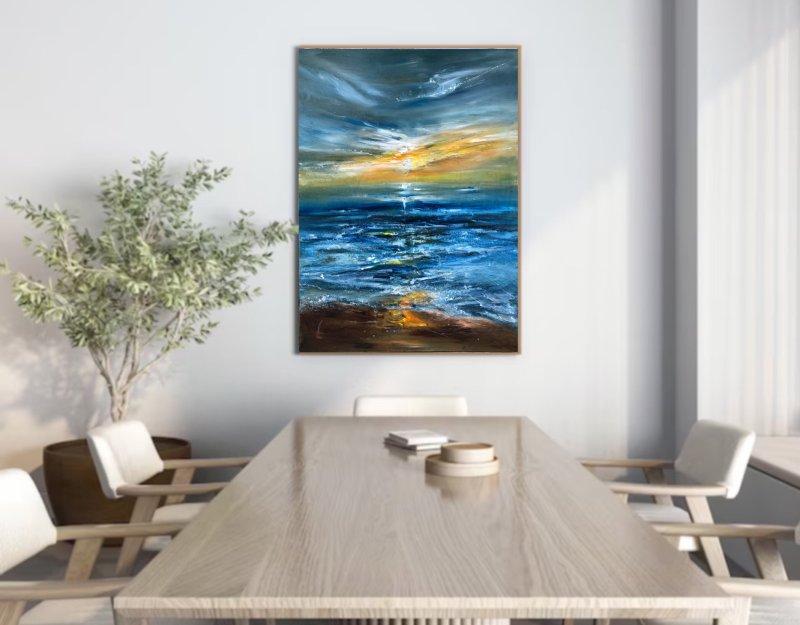 Ocean wave sound, Painting Djordjevic Snezana