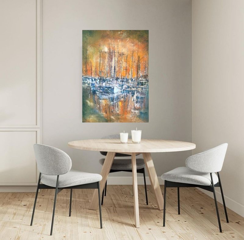 Harbour of love-9, Painting Djordjevic Snezana