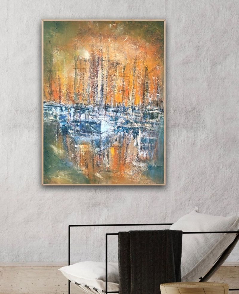 Harbour of love-9, Painting Djordjevic Snezana