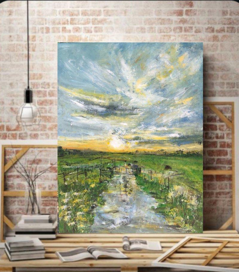 After the rain , Painting Djordjevic Snezana
