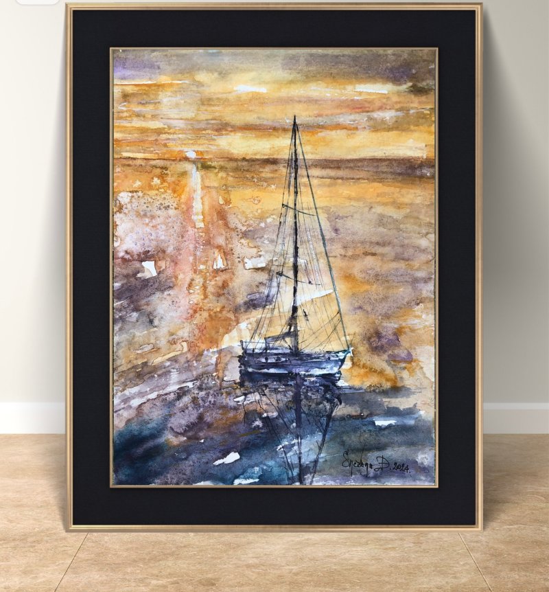 A calm harbour, Slika Djordjevic Snezana