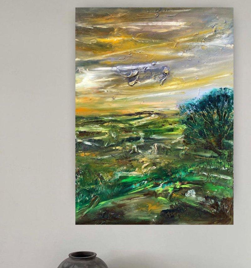 Olive field, Slika Djordjevic Snezana