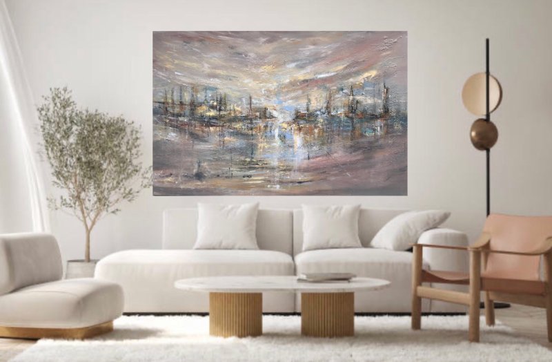 Story about ancient ships-3, Painting Djordjevic Snezana
