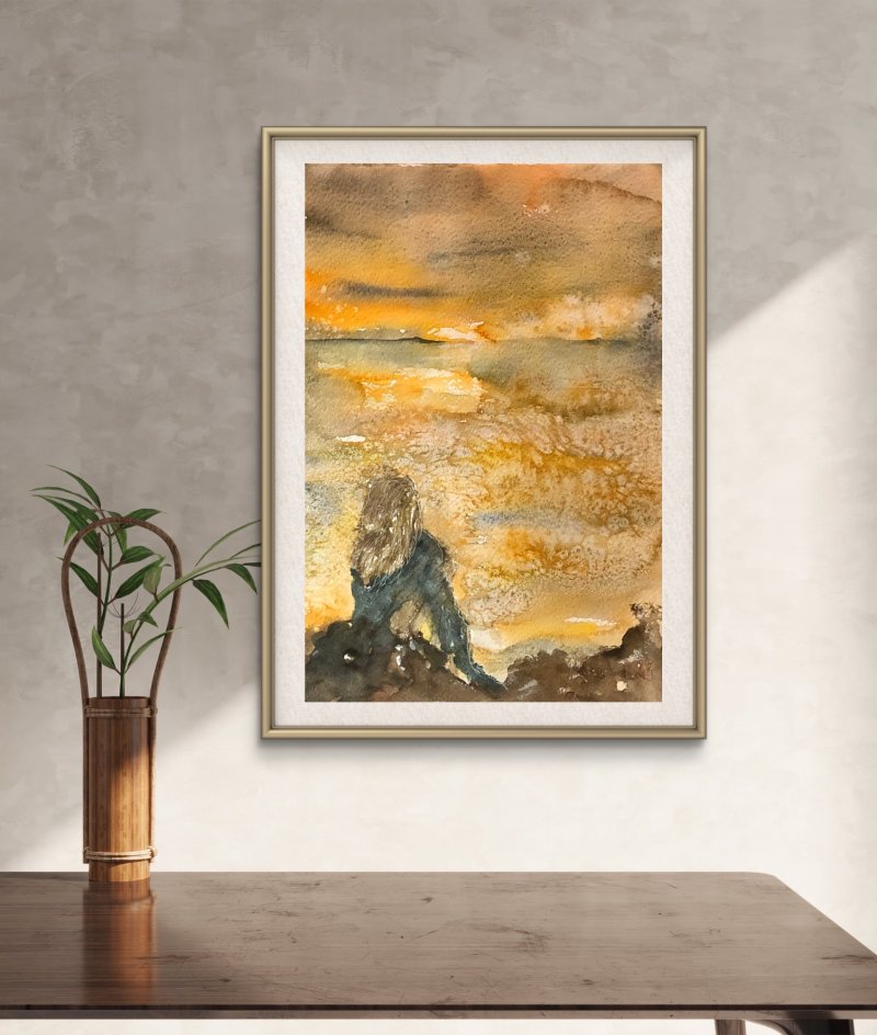 The shore of her thoughts, Slika Djordjevic Snezana