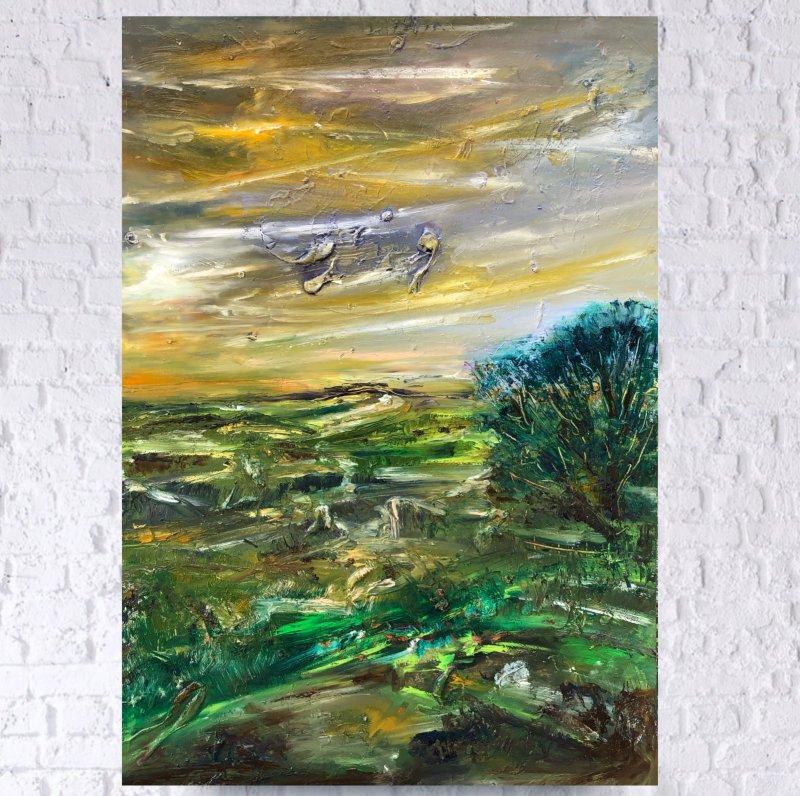 Olive field, Slika Djordjevic Snezana