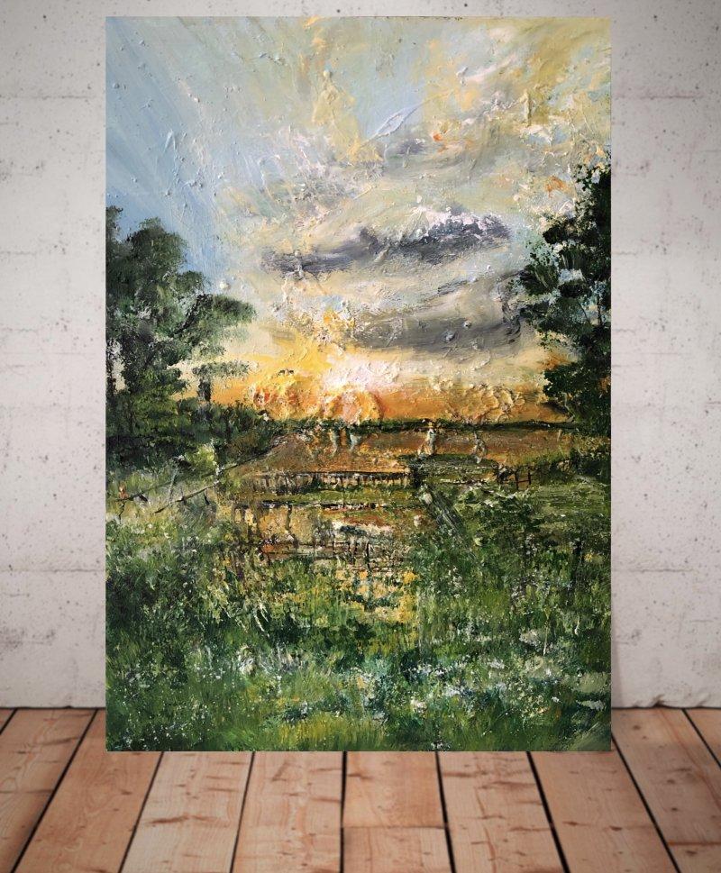 A moment of happiness-2-North Carolina , Painting Djordjevic Snezana