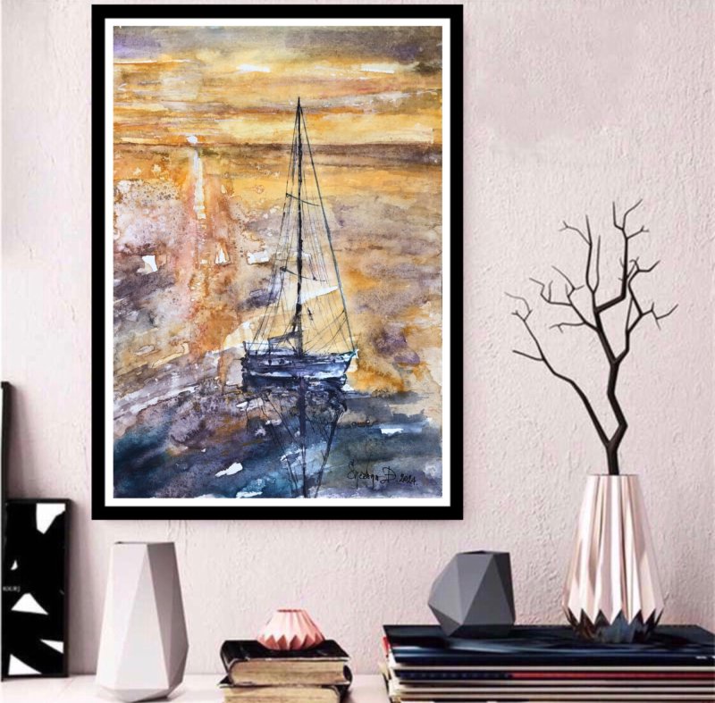A calm harbour, Slika Djordjevic Snezana