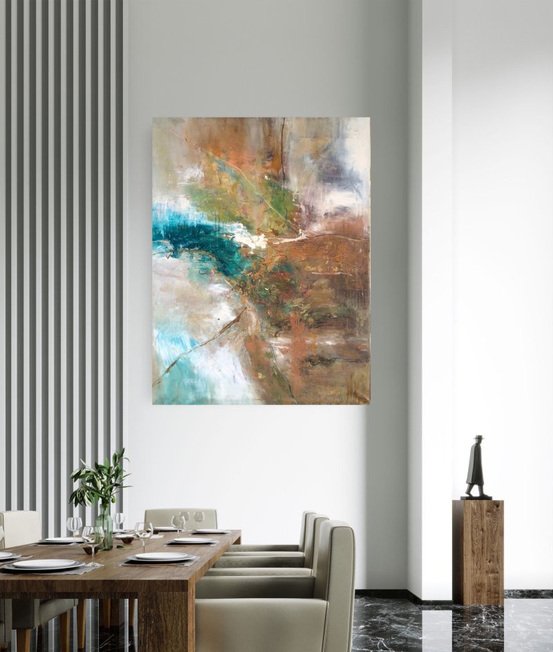 Dialogue and Reflection-2, Painting Djordjevic Snezana