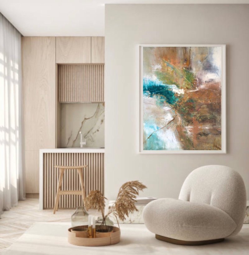 Dialogue and Reflection-2, Painting Djordjevic Snezana