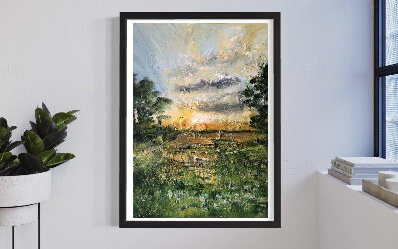 A moment of happiness-2-North Carolina , Painting Djordjevic Snezana