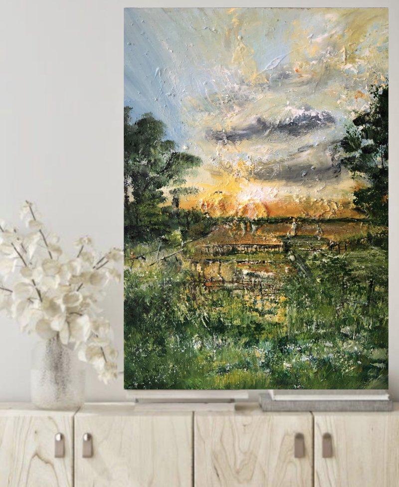 A moment of happiness-2-North Carolina , Painting Djordjevic Snezana