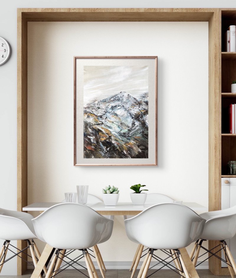Cold mountain-8, Painting Djordjevic Snezana