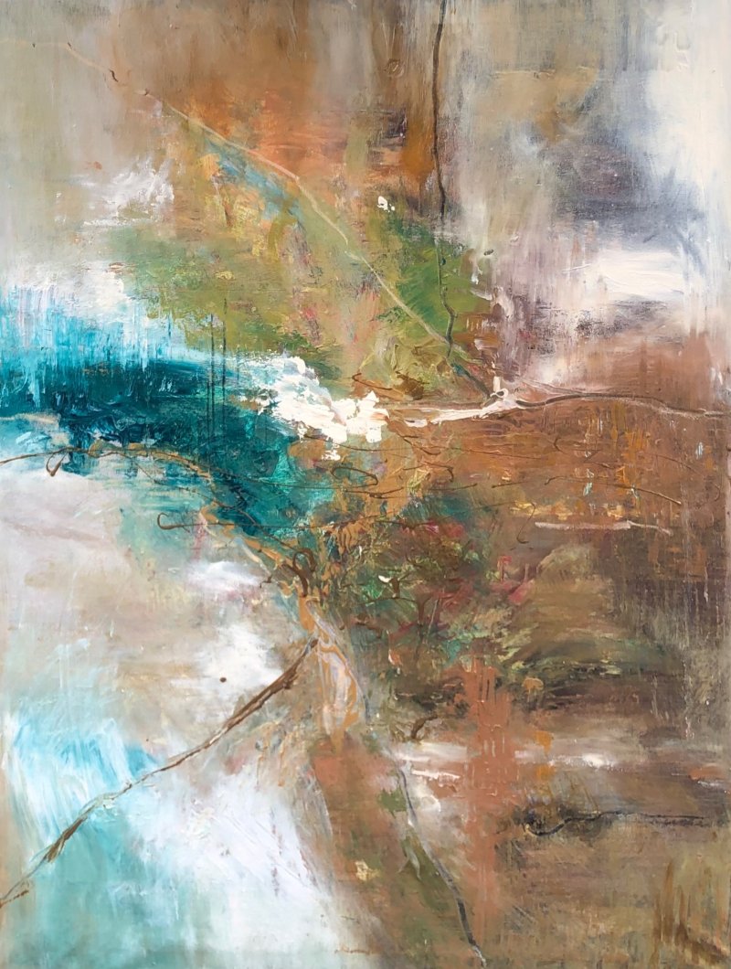 Dialogue and Reflection-2, Painting Djordjevic Snezana