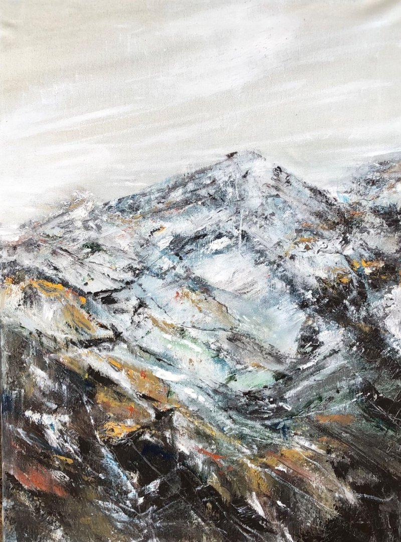 Cold mountain-8, Painting Djordjevic Snezana