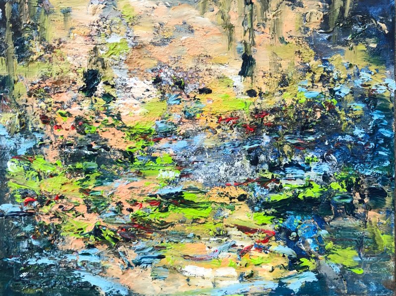 Water Lilies, Painting Djordjevic Snezana